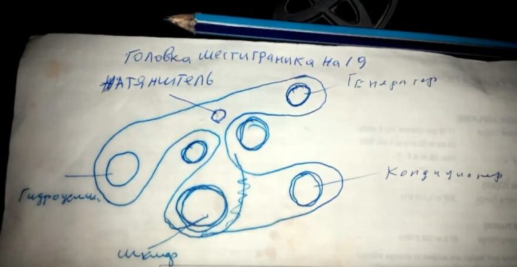 Схема прокладки ремня 